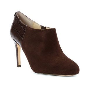 Michael Kors Sammy leather ankle boot in coffee